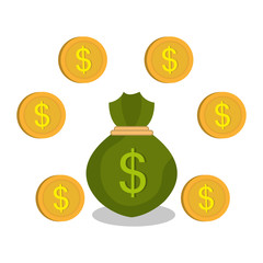 crowdfunding savings concept icon vector illustration design