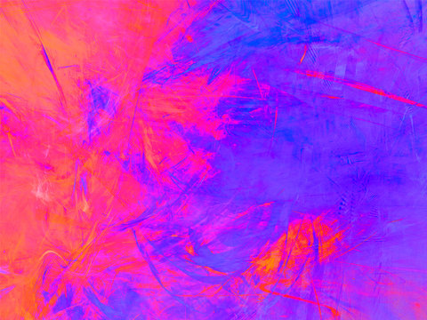 Abstract colorful rectangular background with fractal pattern