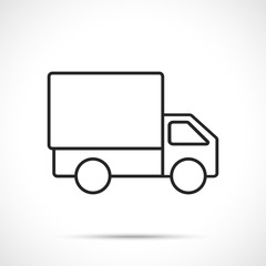 Delivery truck icon on white background. Delivery symbol.
