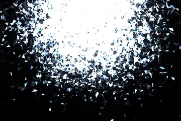 Modern Plexus in Motion. Nice 3D Rendering
