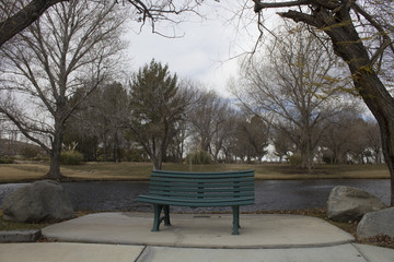 bench by the water