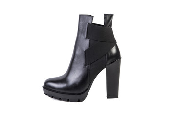 Spring women's boots on a white background, online catalog