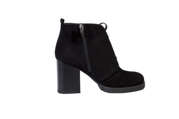 Spring women's boots on a white background, online catalog