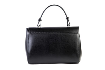 Black female bag on a white background, online catalog