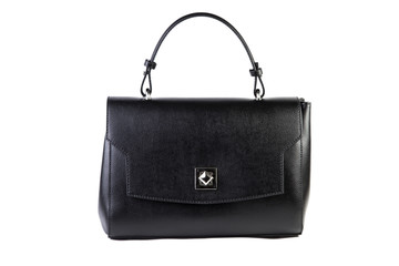 Black female bag on a white background, online catalog