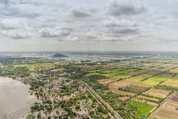 Fototapeta na wymiar Thailand floods, Natural Disaster