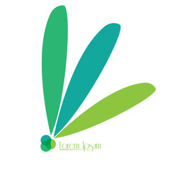 Isolated abstract nature business logo, Vector illustration