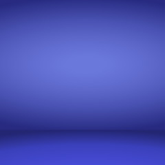 Empty blue studio room background. Vector illustration