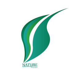 Isolated abstract nature business logo, Vector illustration