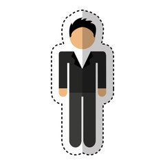 businessman character isolated icon vector illustration design
