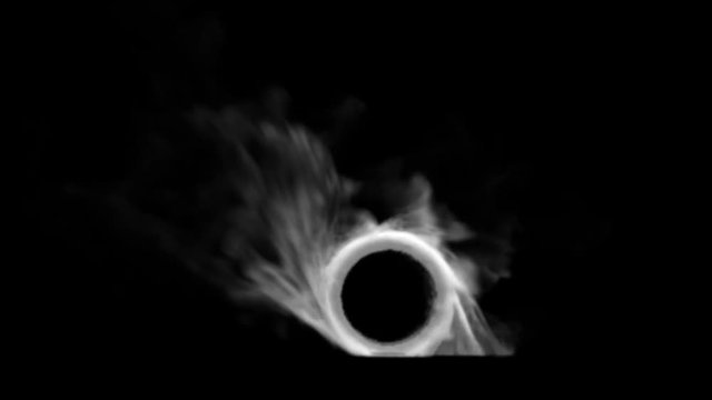 Burnout car wheel withw black background