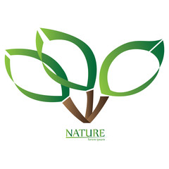 Isolated abstract nature business logo, Vector illustration