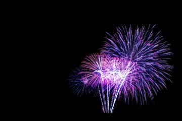 fireworks new year -  beautiful colorful firework with light ref