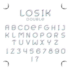 Losik double font.