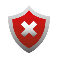Obraz premium shield security isolated icon vector illustration design