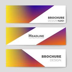 Obraz premium Abstract vector layout background set. For art template design, list, page, mockup brochure theme style, banner, idea, cover, booklet, print, flyer, book, blank, card, ad, sign, sheet,, a4.
