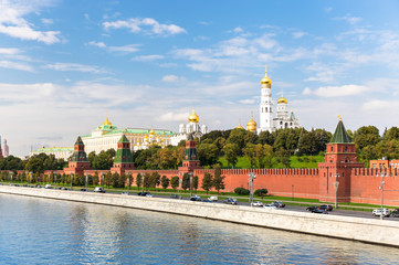 Obraz premium River view of the Moscow Kremlin