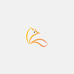 Minimalism fox logo