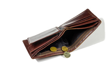 poor people empty wallet
