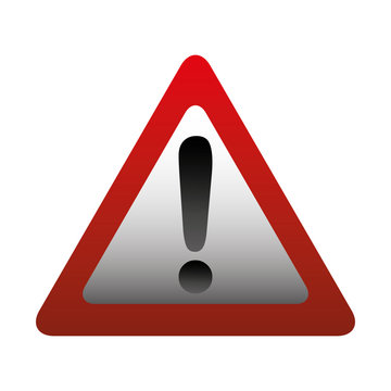 alert sign isolated icon vector illustration design