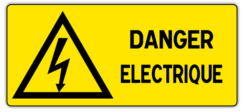 Panneau Danger Electrique Stock Illustration Adobe Stock