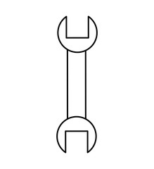 wrench tool isolated icon vector illustration design