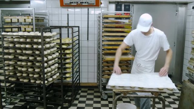 A time lapse of a working german baker. 4k Face is allways blurred out! 11683