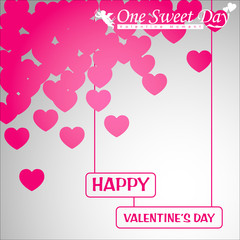 Abstract background of Valentine's day. Background Template. Vector and Illustration, EPS 10