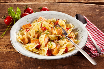 Plate of delicious pasta