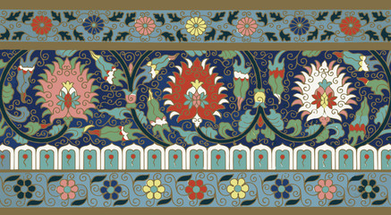 Traditional Chinese floral ornament