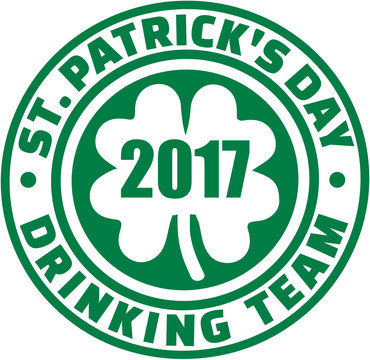 St. Patrick's Day Drinking Team 2017 button