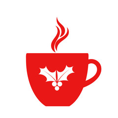 Christmas red coffee cup