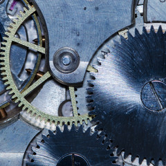 clockwork vintage mechanical watch, high resolution and detail