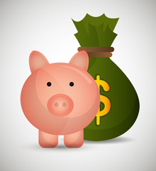 Obraz premium savings and money concept vector illustration design