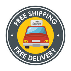 delivery car service icon vector illustration design