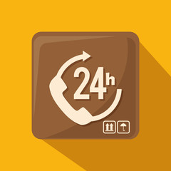 carton box delivery packing vector illustration design