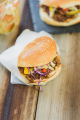Vegan Pulled Jackfruit Sandwich