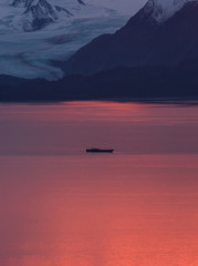 Barge on Kackemak Bay at Dawn