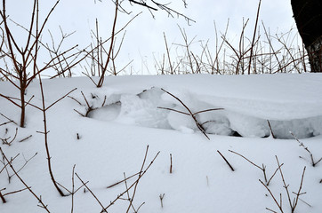 Snow dune