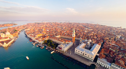 Fototapeta premium Aerial View Of Venice With Saint Mark's Square