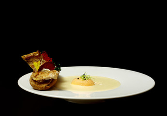 Fish fillet with soup