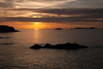 Sunset from the wall of Saint Malo