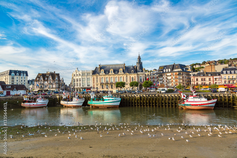 Sticker trouville and touques river