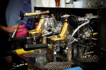 Fototapeta na wymiar Espresso coffee machine