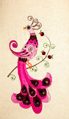 Ukrainian folk embroidery, handmade