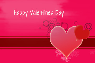 Happy Valentines day greeting card
