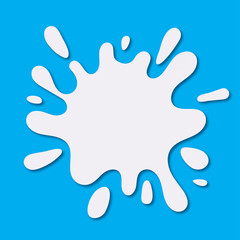 white milk splash icon