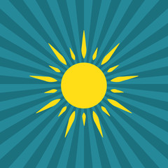 Vector modern sun set sunshine