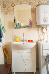 interior bathroom sink mirror