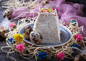 Traditional Easter cottage cheese dessert